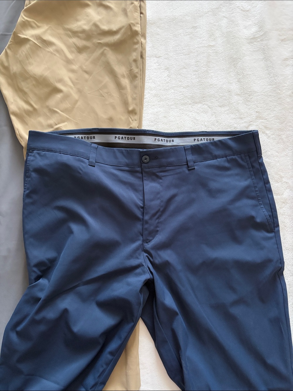 3-Pack Men's PGA TOUR Dress Pants in Gray, Khaki & Navy36x30 Worn Once - Picture 2 of 2